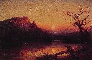 Jasper Francis Cropsey Sunset Eagle Cliff Sweden oil painting artist